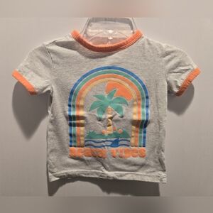 Jumping Beans Beach Vibes T-Shirt - Gray and Orange